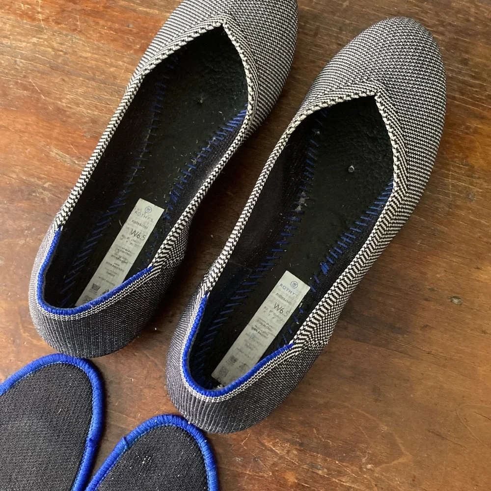 SOLD Grey Birdseye “The Flat” Women’s Size 6.5 - EUC! - Picture 3 of 16